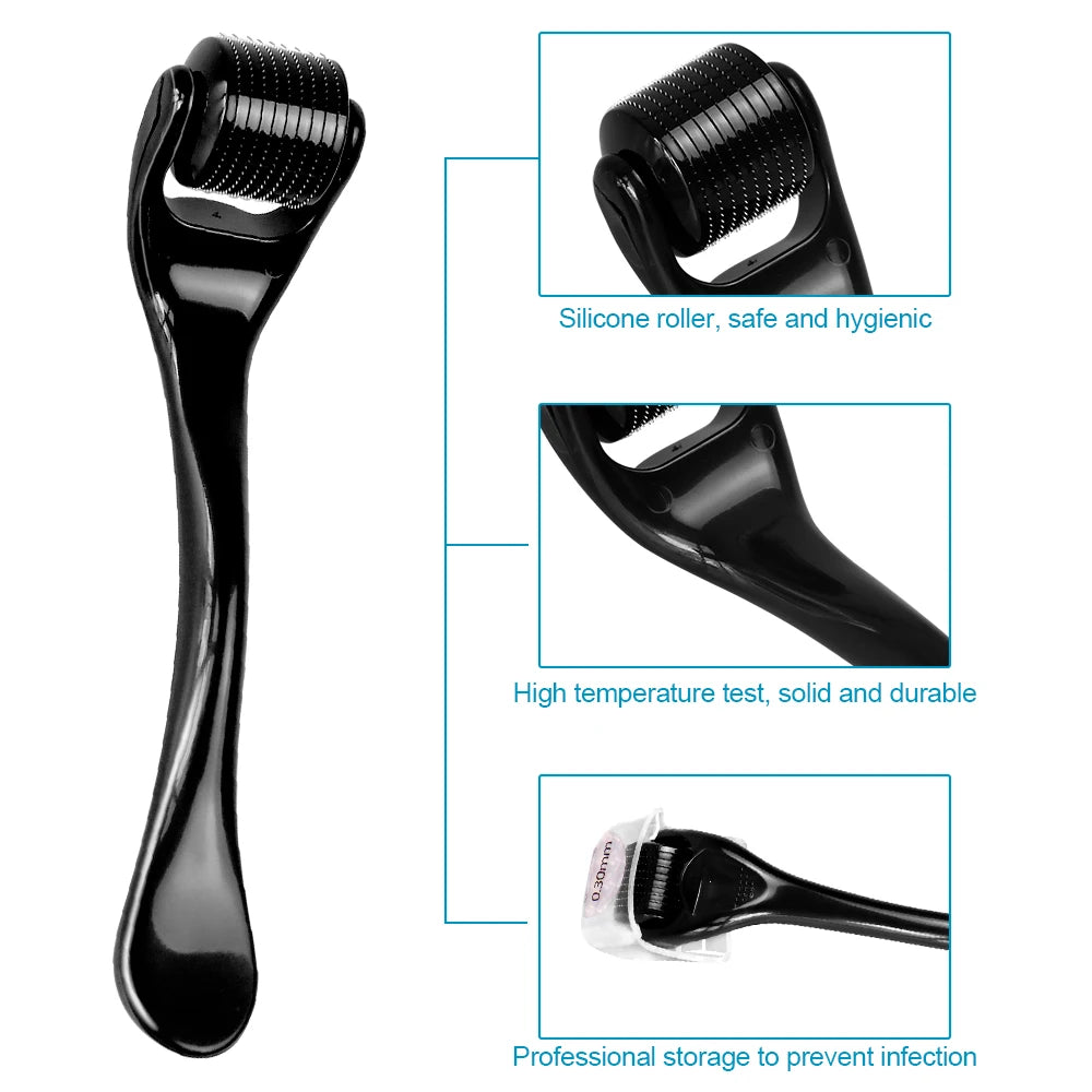 540 Needles Derma Roller for Facial Body Hair Growth Skin Care Microneedling Tool Microneedle Derma Roller Face MicroNeedle Roll